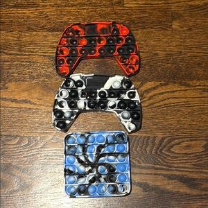 Set of Three Pop It Fidget Toys